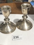 Sterling Silver Crosby Weighted Candle Sticks