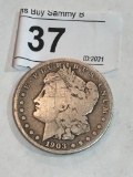 1903 S Silver Morgan $1 Dollar coin