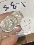 3 Silver Mercury Dimes 1941-43-45