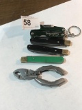 Assortment of Pocket knives and Pocket Work Tools