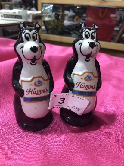 Hamm's Beer Bear S&P Shakers