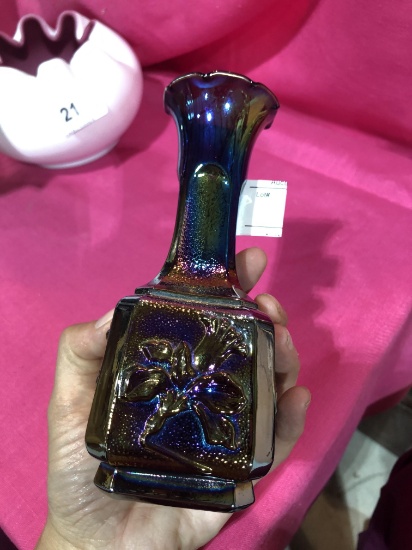 Imperial Lenox Carnival Glass Vase