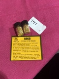 2 Vials of Gold Flake Foil