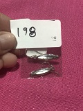 Sterling and Mother of Pearl Drop Earrings