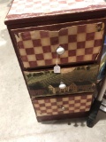Small 3 Drawer Country Themed Night Stand