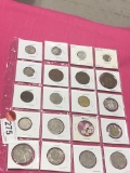 Sheet of Foreign & US Coins