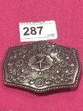 Metal Belt Buckle w/ Center Star