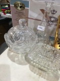 Crystal Decanter no Stopper - 2 Crystal Candy Dish