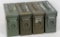 Lot of 4 ammo containers