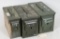 Lot of 3 ammo containers
