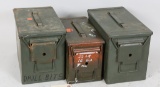 Lot of 3 ammo containers