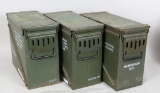 Lot of 3 ammo containers