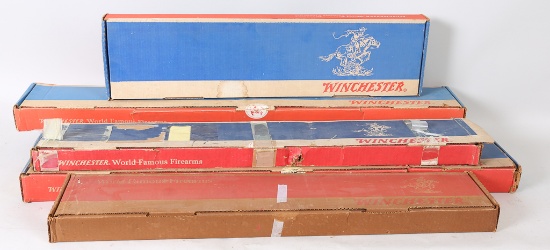6 vintage Winchester boxes