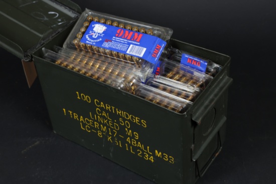 Lot of 11 bxs 9mm ammo