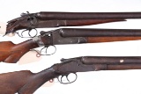 Lot of 3  SxS Shotguns 12ga