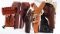 Lot of 6 leather holsters