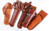 Lot of 5 leather holsters