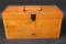 Hinged wooden box