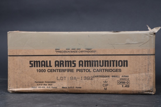 1 Case 9mm ammo