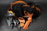 Leather holster & belt lot