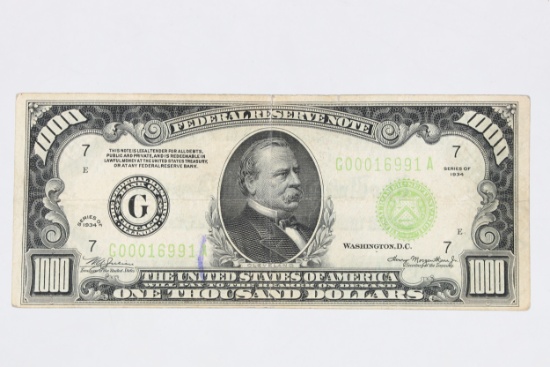 $1000 Federal Reserve Note