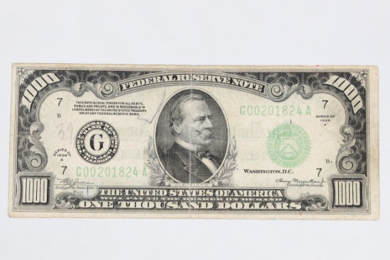 $1000 Federal Reserve Note