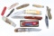 Lot of 12 folding blade knives