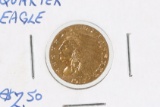 Indian $2.50 gold coin