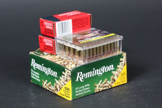 4 bxs .22 lr ammo