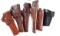 Lot of 6 leather holsters