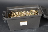 American Eagle 5.56 Nato ammo in plastic ammo  container, 500rds.