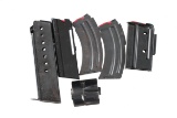 Lot of 5 Pistol Magazines and 1 Revolver Cylinder