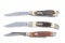 3 Schrade folding knives