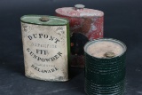 3 Vintage Powder Cans