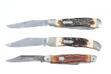 3 Schrade folding knives