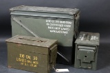 3 Metal Ammo Containers (local pickup)