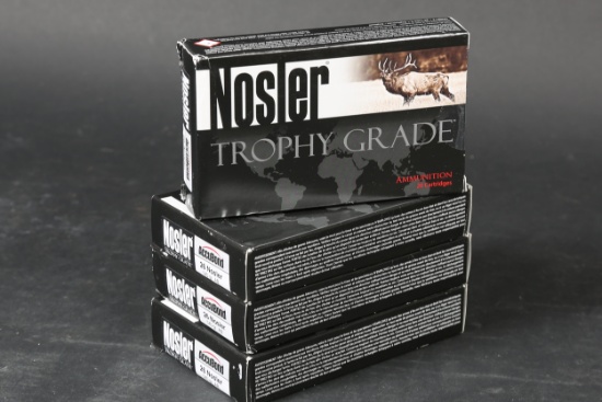 4 Boxes .26 Nosler Ammo