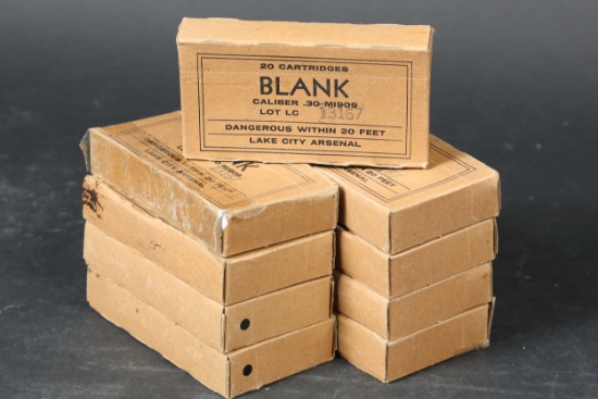 9 Boxes of .30 Blanks