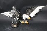 Eagle and Knight Statues