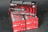 5 boxes Federal 9mm Ammo