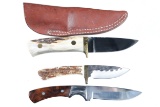 3 Fixed Blade Knives