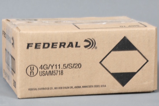 200rds Federal 9mm Luger ammo