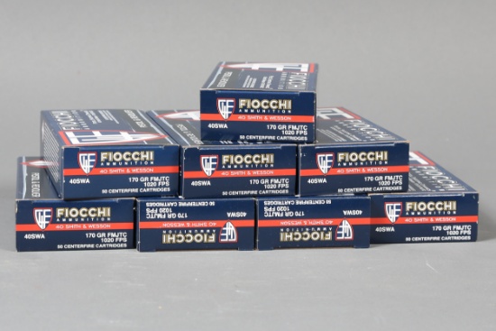 8 bxs Fiocchi .40 s&w ammo