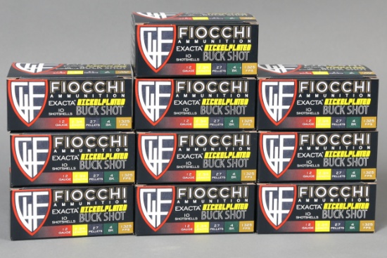 10 bxs Fiocchi 12ga 4 BK 12ga ammo