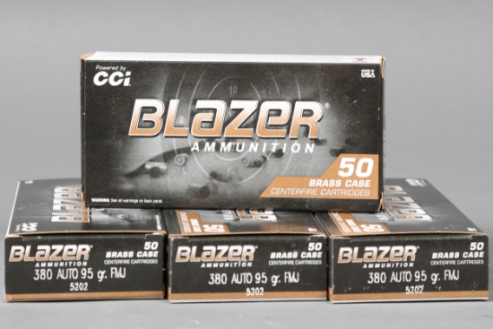 200rds CCI/Blazer .380 ACP ammo