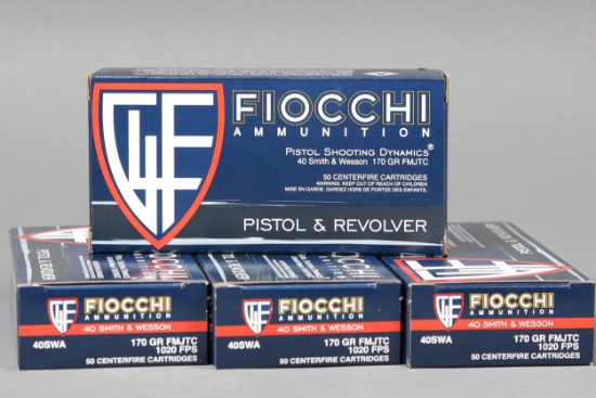 200rds Fiocchi .40 s&w ammo