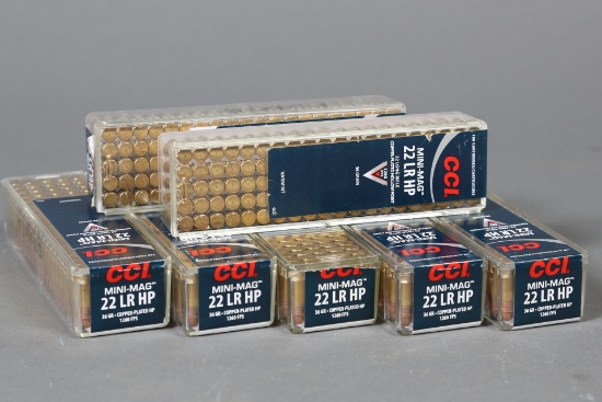 7 bxs CCI .22 lr ammo