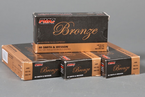 4 bxs PMC Bronze .40 s&w ammo