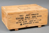 Wooden crate of 5.56mm ammo