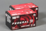 2 bxs Federal 9mm ammo